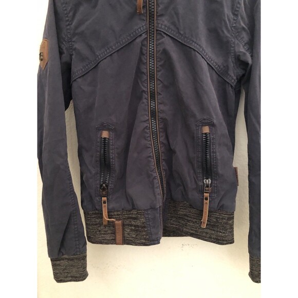 Naketano Brand New World Hooded Jacket Women’s Small Gray Full Zip Casual Hoodie - Picture 5 of 14